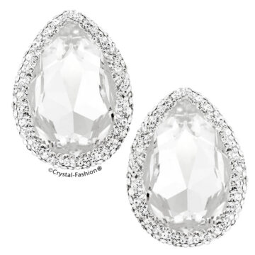 Cercei Cristale Para Swarovski Frame Pear