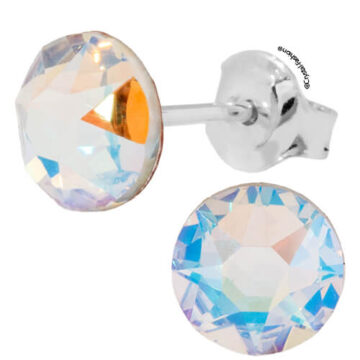 Cercei Argint Mici Cristal Swarovski albastru