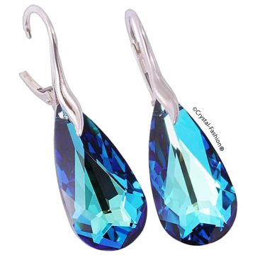 Cercei Argint Tortita Cristale Swarovski