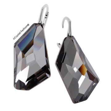 Cercei Tortita Swarovski Negru
