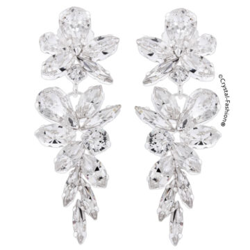 Cercei Swarovski Mireasa Henriet Clear