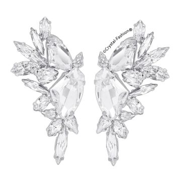 Cercei Swarovski Nunta Anisia Clear