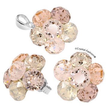 chaton-flower-set-cristale-argint