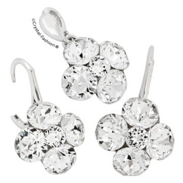 chaton-clover-set-cristale-argint