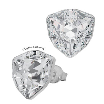 Cercei Triunghi Argint Swarovski