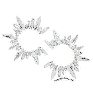 Cercei swarovski Rotunzi-Creole