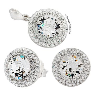 Set Bijuterii Cercei si Pandantiv Swarovski