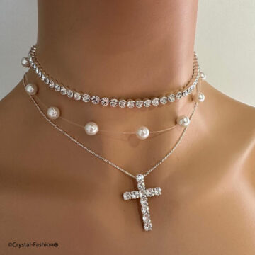 Lantisor Cruce Swarovski Rhedely