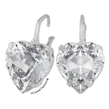 Cercei Cristal Inima Swarovski