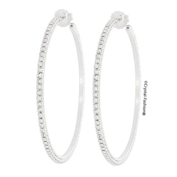 Cercei Creole Cristale Micute Swarovski