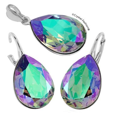 Set Bijuterii Cristale Swarovski Mov