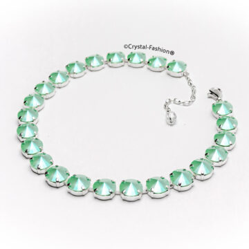 Rivoli Choker MintGreen Cristale verzi menta