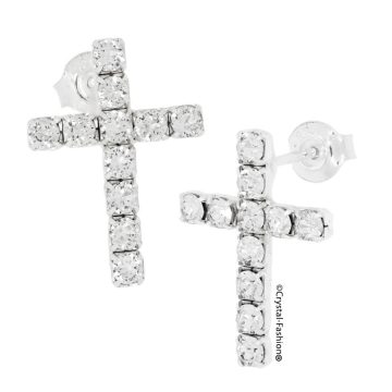 Cercei Cruciulita Swarovski Cristale