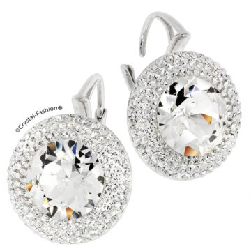 Cercei Argint Swarovski Tortita England Queen 18