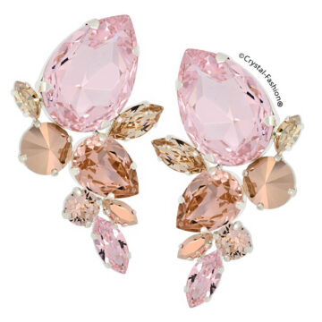 Cercei Swarovski Cristale Colorate Karina Roz
