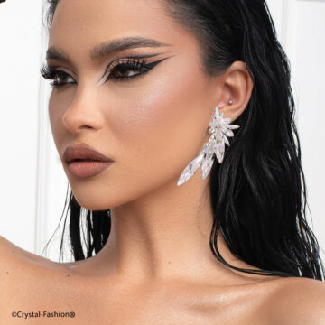 Cercei Swarovski Aripa Clear