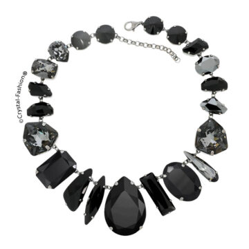 Colier Swarovski Cristale Negre Treasure