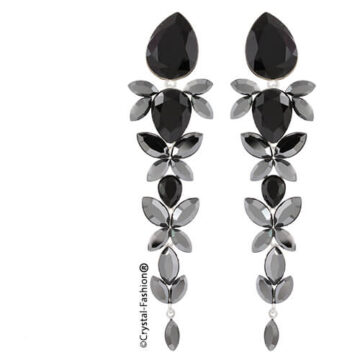 Cercei Lungi Swarovski Donatella Negru