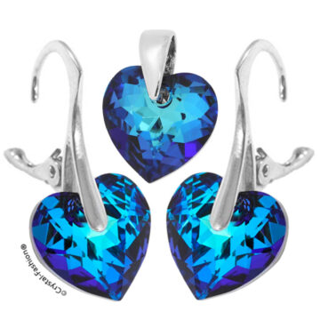 Set Bijuterii Cristal Inima