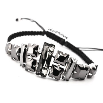 Bratara Barbati Snur Cristale Swarovski