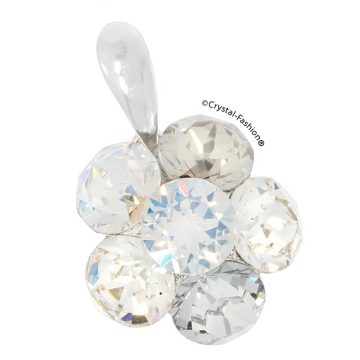Pandantiv Argint Floare Swarovski