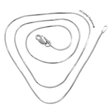 Lantisor Argint Snake 45cm