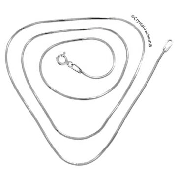 Lantisor Argint Snake 38cm