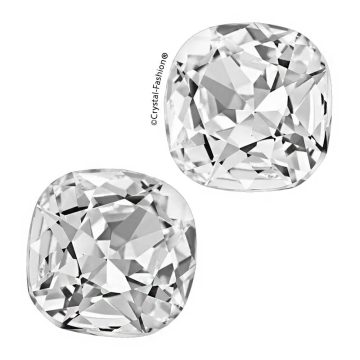 Cercei Swarovski Patrati Argint Cushion Square