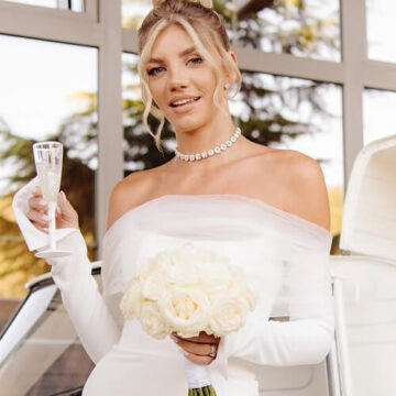 Bianca Giurcanu Colier Mireasa Swarovski