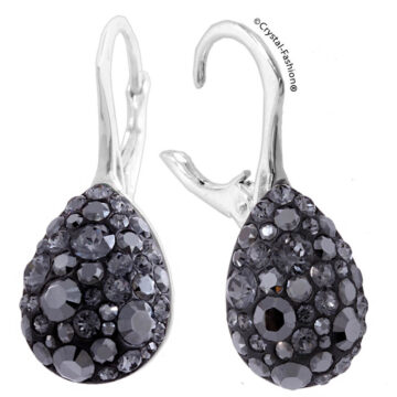 Cercei Para Swarovski Tortita Chaton Pear