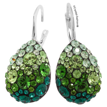 Cercei Swarovski Tortita Chaton Pear