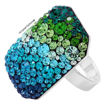 Inel Cristale Swarovski Multicolore