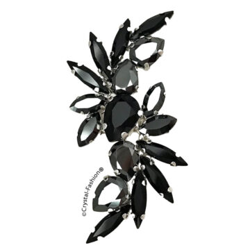 Inel Cristale Swarovski Negru