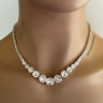 Colier Swarovski Tennis Descrescator