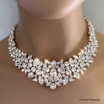 Colier Mireasa Cristale Swarovski Paloma