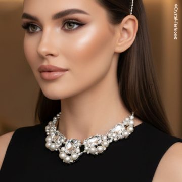 Colier Mireasa Cristale Swarovski