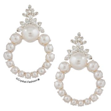 Cercei Rotunzi Perle Swarovski Callie