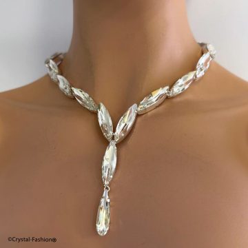 Colier Mare Statement in Y Nelida Searovski