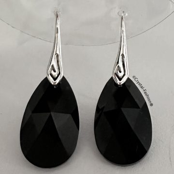 Cercei Argint Tortita Cristale Swarovski