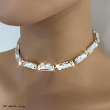 Colier Cristale Baguette Swarovski