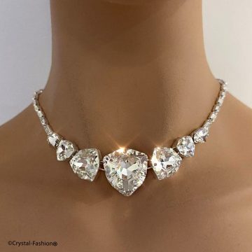 Colier Cristale Swarovski Baguette Trilliant