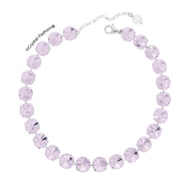 Colier Swarovski Colorat Rivoli Roz
