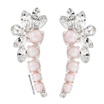 Cercei Swarovski Perle Roz Maya