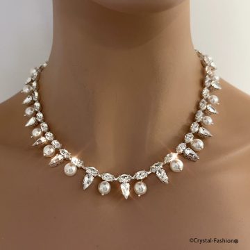 Colier Cristale Swarovski Tennis Mireasa