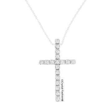 Lantisor Swarovski Cruciulita Mona Cross