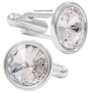Butoni Cristale Swarovski Clear