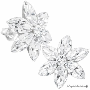 Cercei Argint Floricica Swarovski