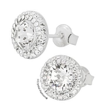 Cercei Rotunzi Mici Cristale Swarovski