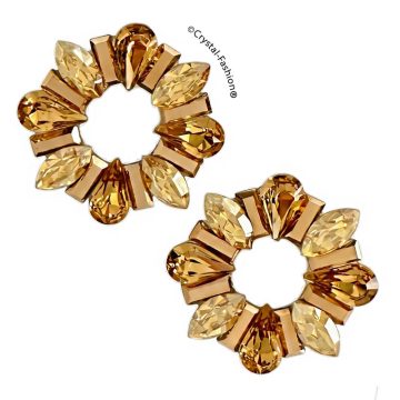 Cercei Aurii Rotunzi Golden Halo