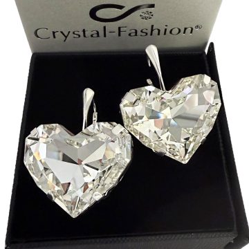 Cercei Tortita Cristal Inima Swarovski